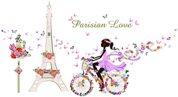 Parisian Lovers Wall Sticker
