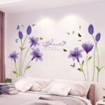 Lavender purple dream flower Wall Sticker
