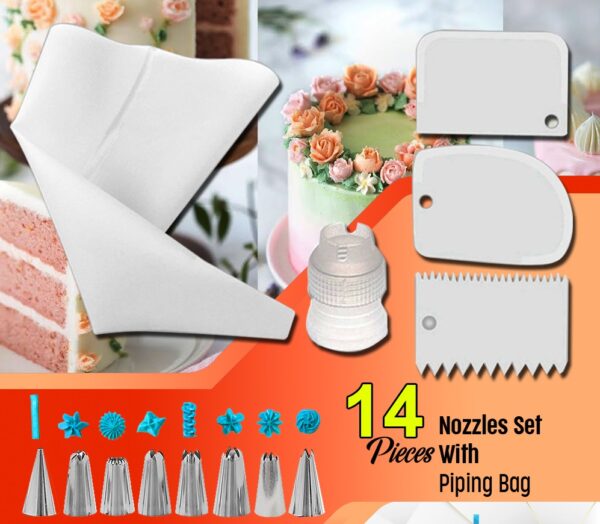 High Quality 14 Pieces Cake Decorating Kit