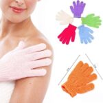 2 pcs Random Colors Five Fingers Bath Gloves